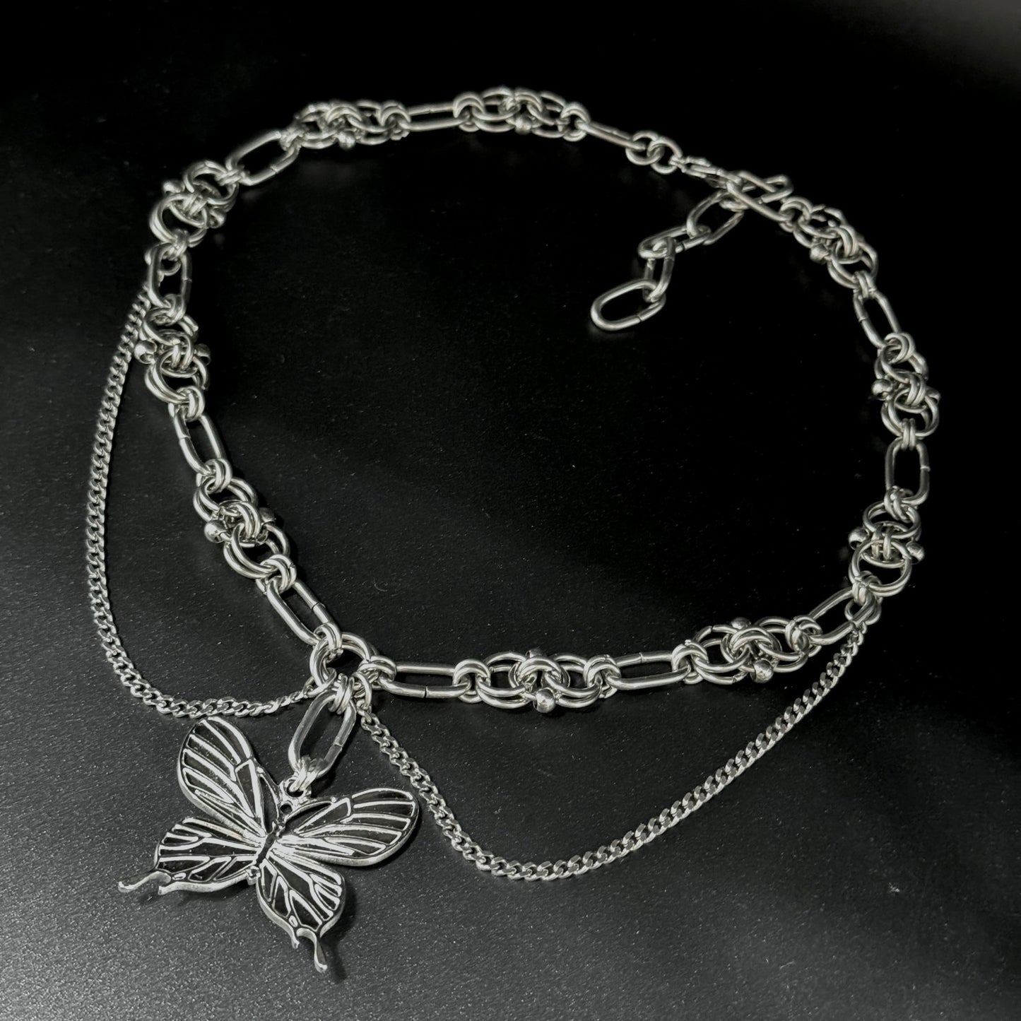 Pierced Butterfly - Necklace