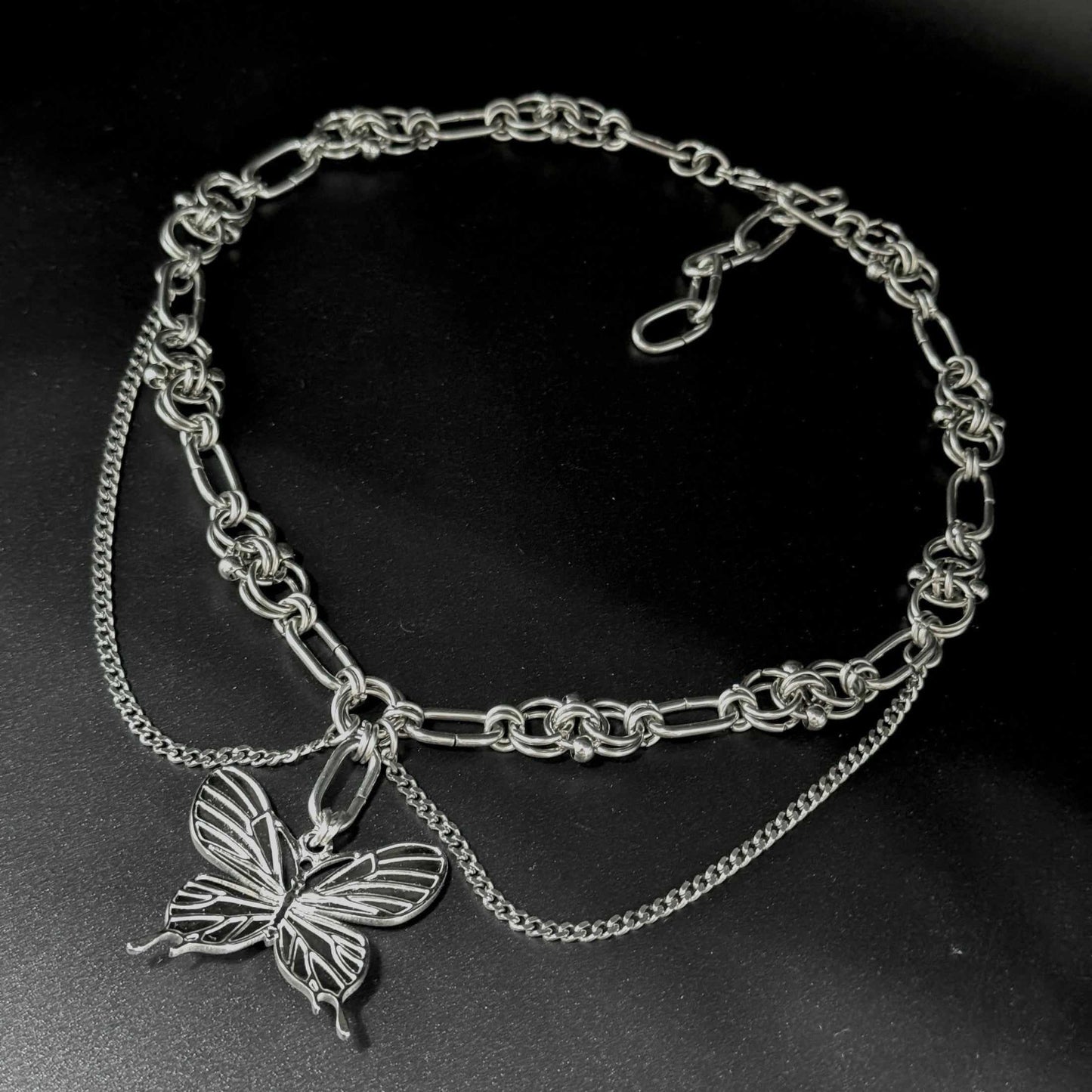 Pierced Butterfly - Necklace
