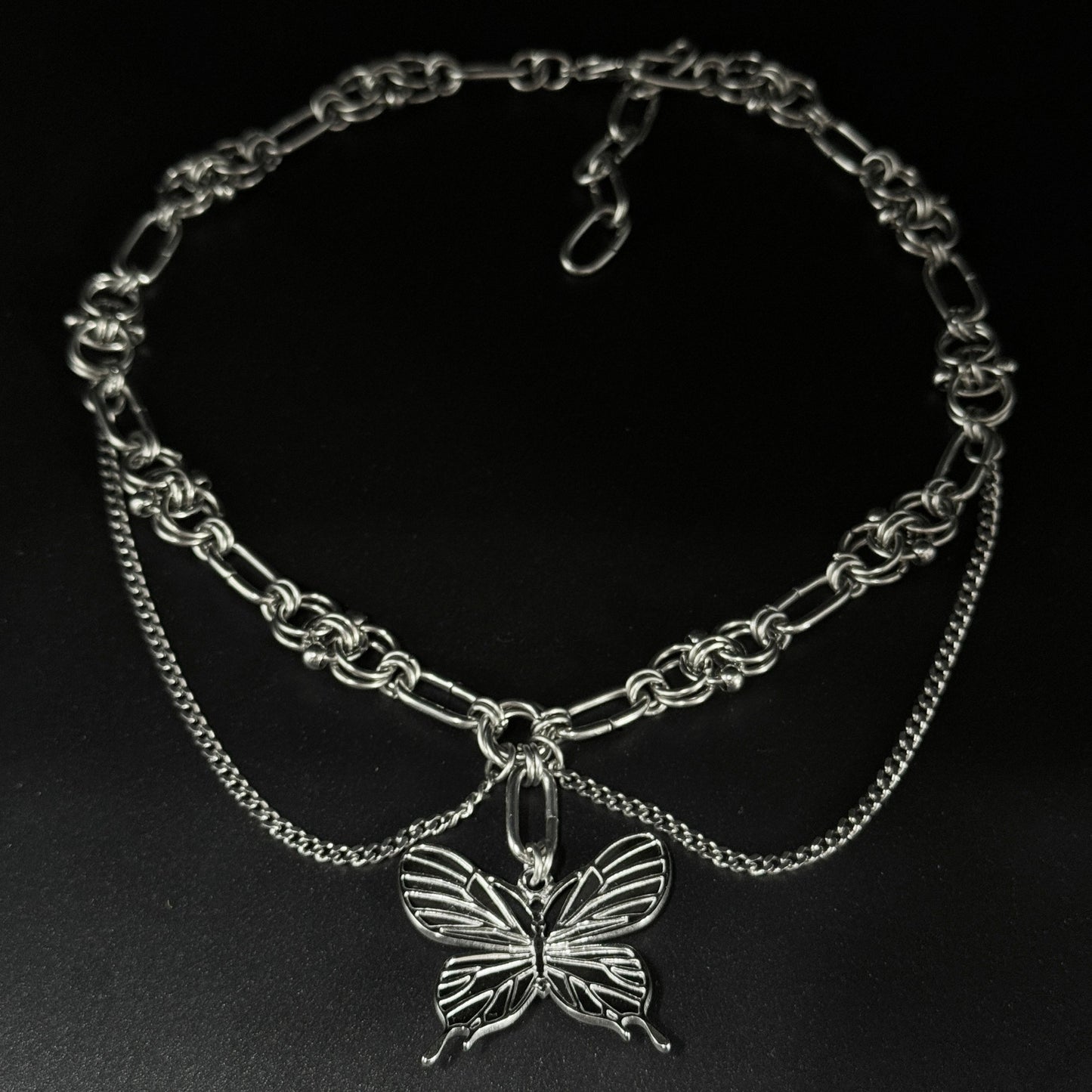 Pierced Butterfly - Necklace